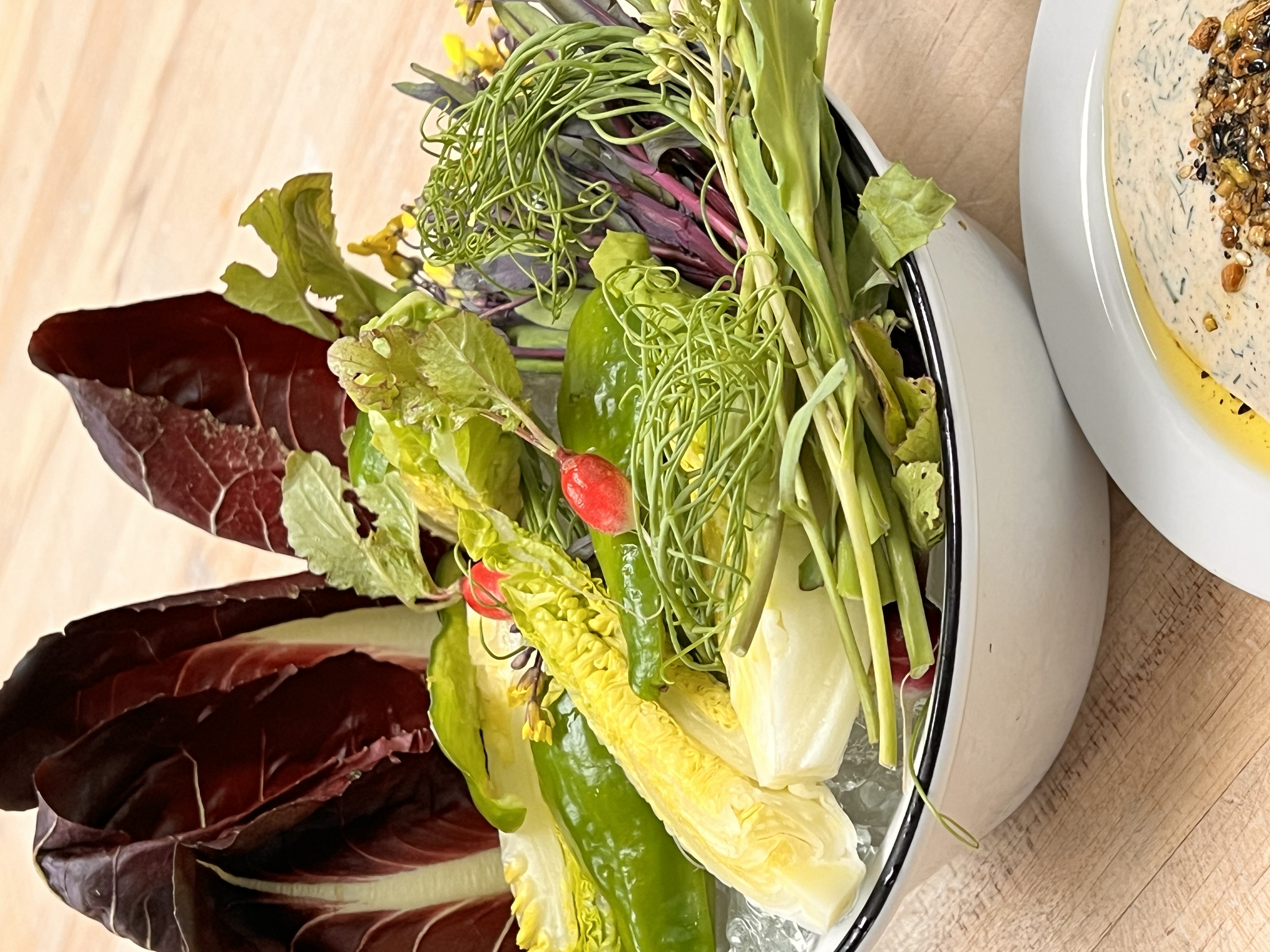 Farm-fresh crudités from the LuckyBolt garden